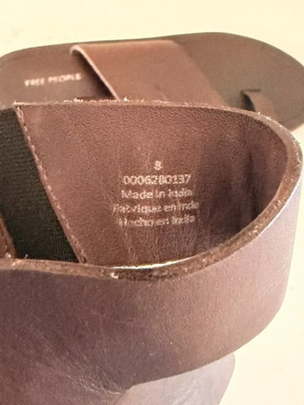 Free People Abilene Brown Leather Toe Loop Sandals Women’s Size 8